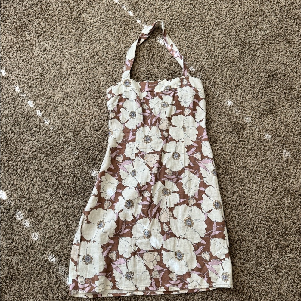 NWT Floral Halter Dress - Abercrombie and Fitch XS